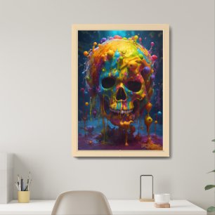 Melted Memento Mori Framed Art