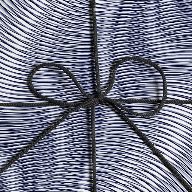 Melted Silver effect Moiré Stripes Trippy Abstract Wrapping Paper (Creator Uploaded)