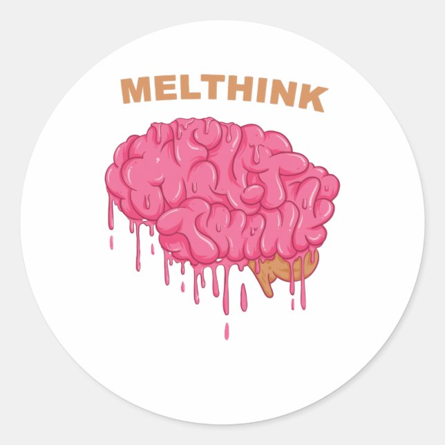Melthink Classic Round Sticker (Front)