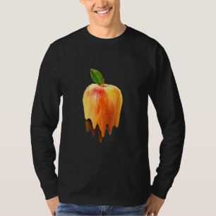 Melting Apple Digital Art Trippy Fruit T-Shirt