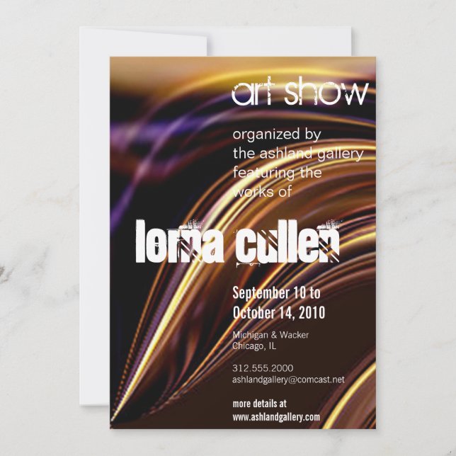 melting art show invitation (Front)