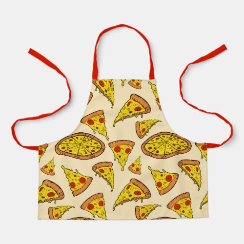 Melting Cheese Pizza Pattern Apron