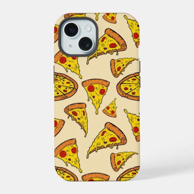 Melting Cheese Pizza Pattern Iphone Case (Back)