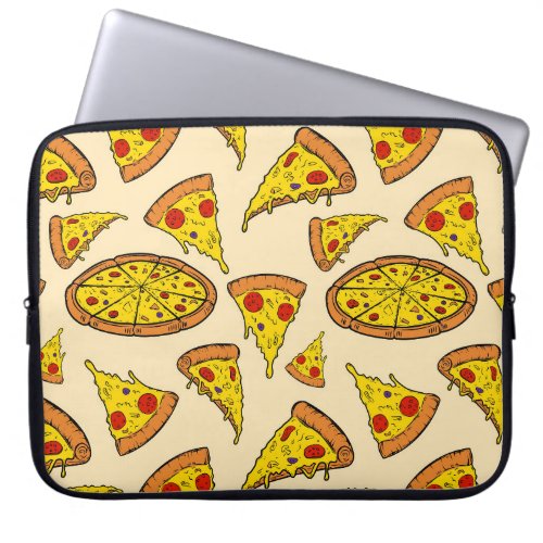 Melting Cheese Pizza Pattern Laptop Sleeve