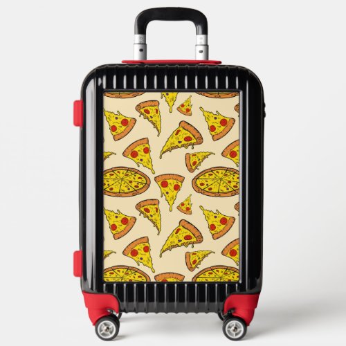 Melting Cheese Pizza Pattern Luggage