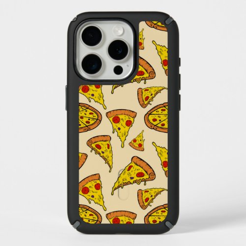 Melting Cheese Pizza Pattern iPhone 15 Pro Case