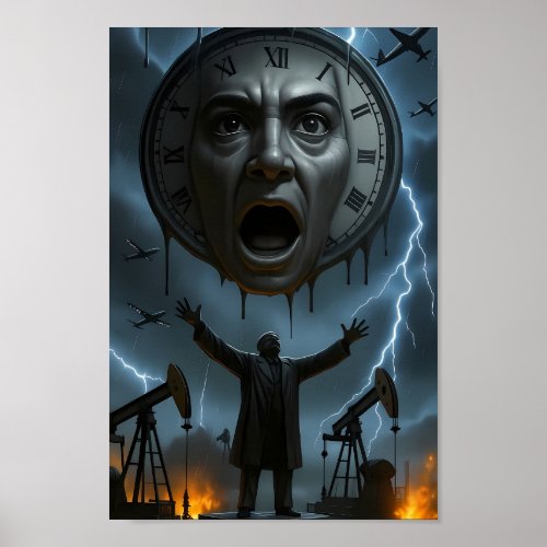 Melting Clock Storm of Reckoning Poster