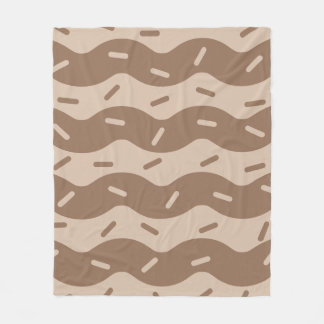 Melting Coffee Ice Cream Fleece Blanket