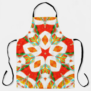 Melting colorful symmetrical pattern, ceramic tile apron