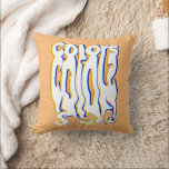 melting Colors Colorful Modern Throw Pillow<br><div class="desc">It is a fun and eye-catching design that will grab anyone's attention and make a great addition to your home decor. Vibrant colors and unique and modern design will sparkle joy and bring a dash of fresh air into every space,  bedroom,  living room,  nursery,  or library.</div>