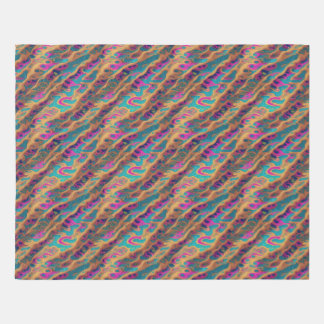 Melting Colors Psychedelic Pattern Rug