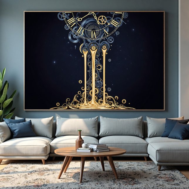 Melting Cosmic Clock Poster (Creator Uploaded)