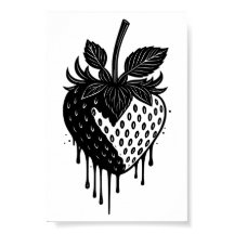 Melting Drip Strawberry Artwork