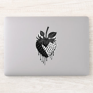 Melting Drip Strawberry Artwork Sticker
