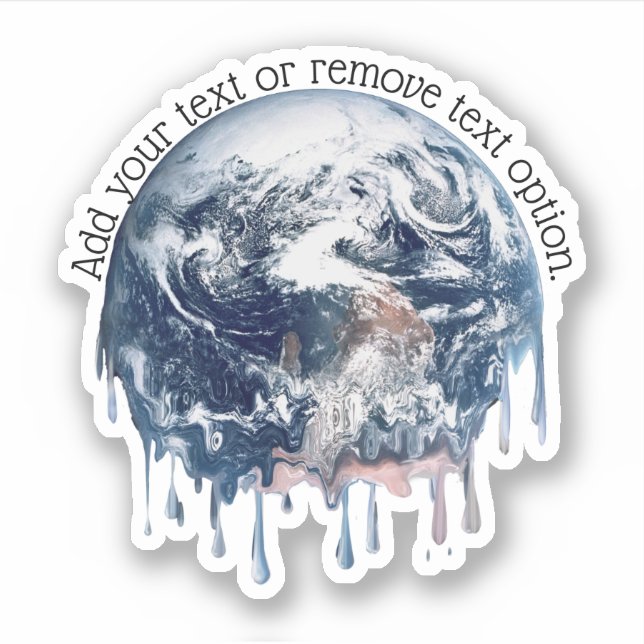 Melting Earth Sticker (Front)