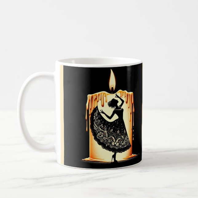 Melting Flamenco Dancer  Coffee Mug (Left)