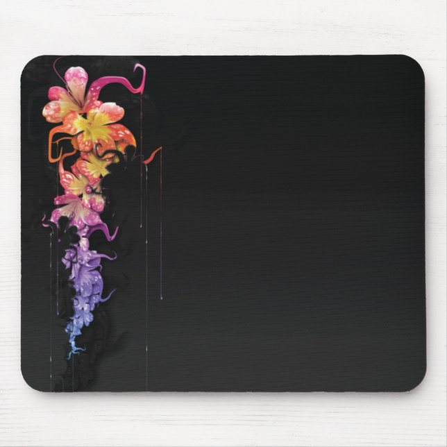 Melting Flowers Mouse Pad (Front)