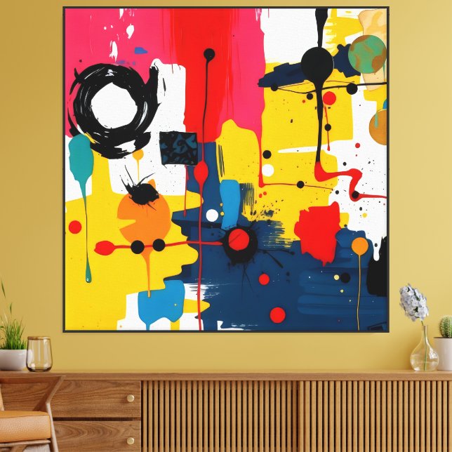 Melting Forms -  Canvas Print (Insitu(LivingRoom))