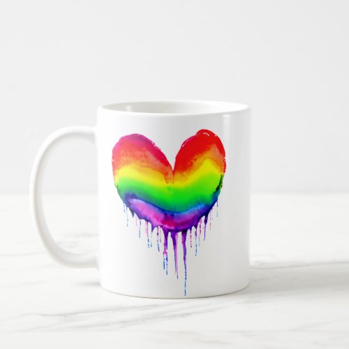 Melting Heart  Love is Love LGBTQIA Coffee Mug