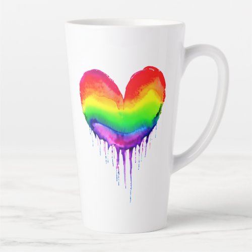 Melting Heart  Love is Love LGBTQIA Latte Mug