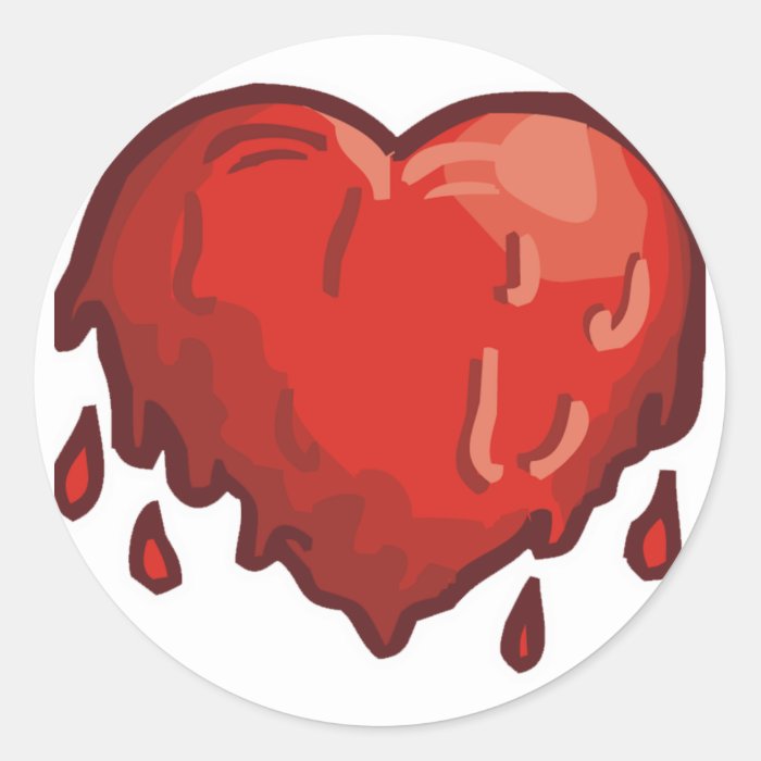 melting heart stickers