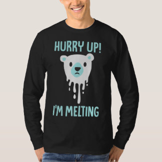 Melting Ice Climate Change Awareness Animal Lover T-Shirt