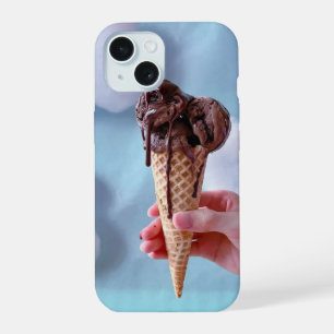 Melting ice cream cone iPhone 15 case
