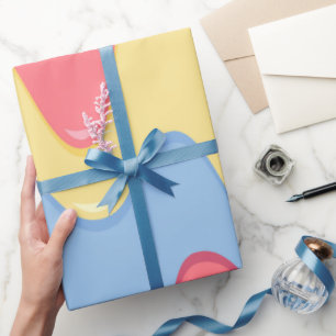 Melting ice cream pattern party wrap wrapping paper