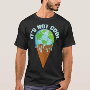 Melting Ice Cream Planet Earth Day T-Shirt