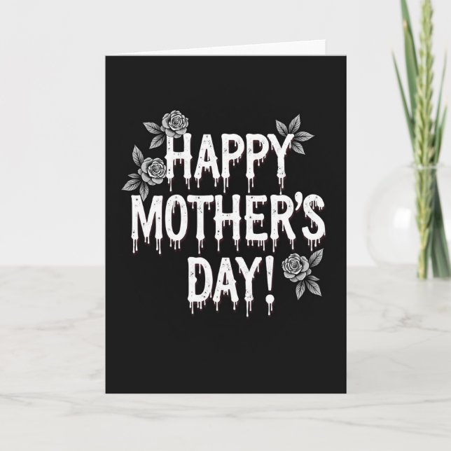 Melting Message Rose Frame Card (Front)