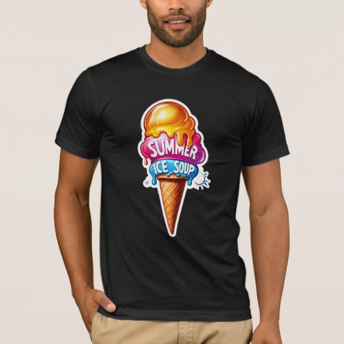 Melting Moments Summer Turns Ice Cream into Soup T_Shirt