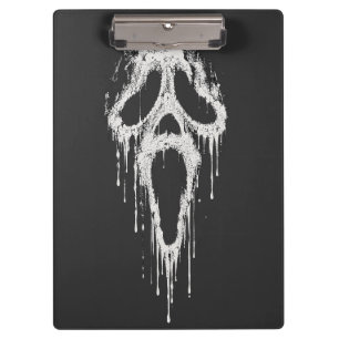 Melting Phantom Mask Dripping Horror Streetwear Clipboard
