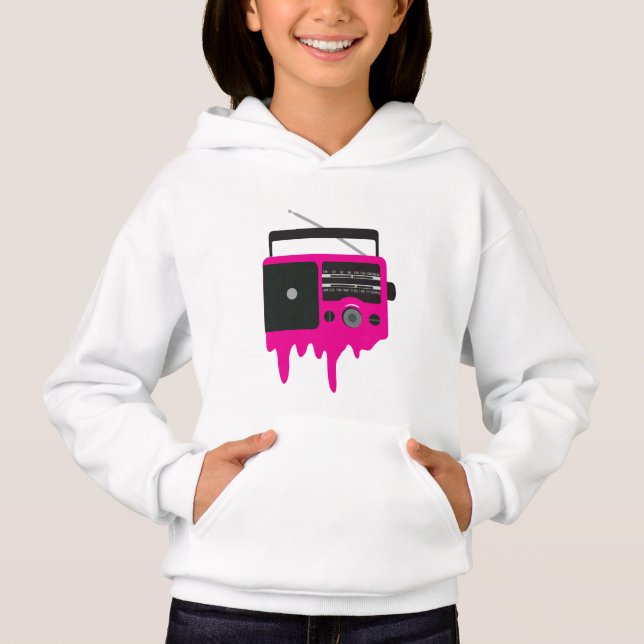 Melting Pink Radio Hoodie (Front)