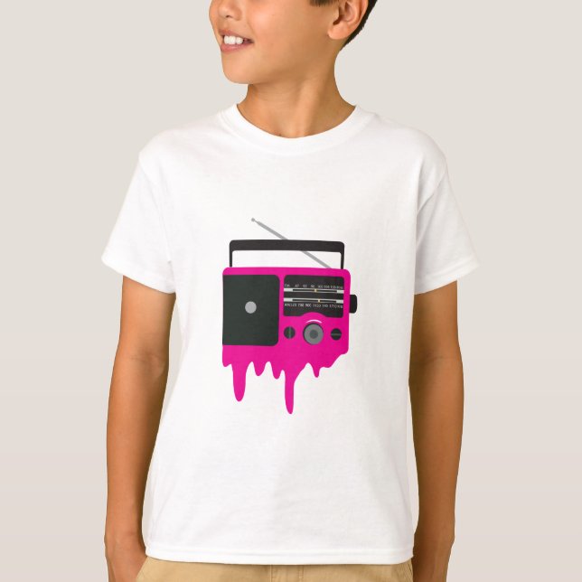 Melting Pink Radio T-Shirt (Front)