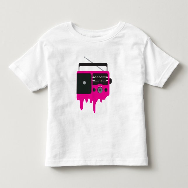 Melting Pink Radio Toddler T-shirt (Front)