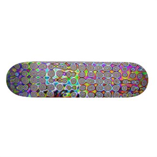 Melting Plastics Styled Skateboard