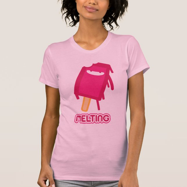 Melting Popsicle Kawaii T-Shirt (Front)