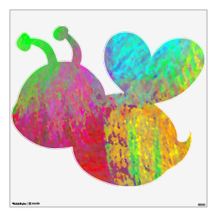 "Melting Pot" (30" x 30"  Bumble Bee) Wall Decal