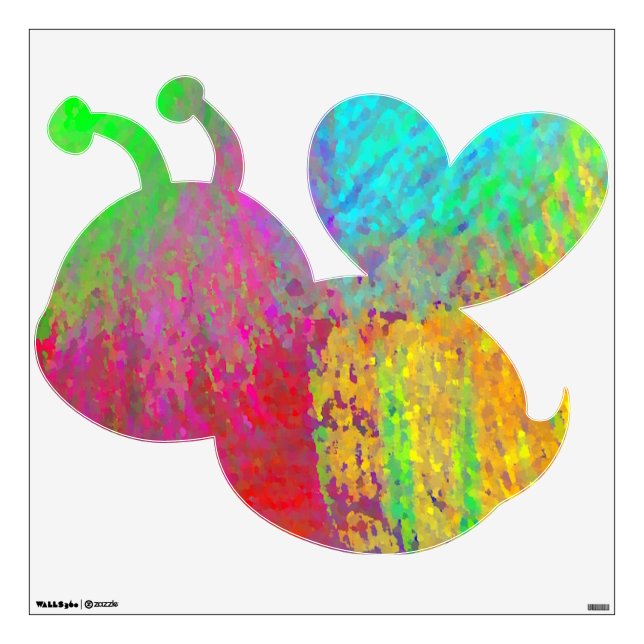 "Melting Pot" (30" x 30"  Bumble Bee) Wall Decal (Front)