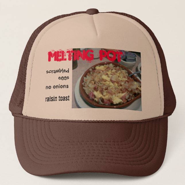Melting Pot Skillet Trucker Hat (Front)