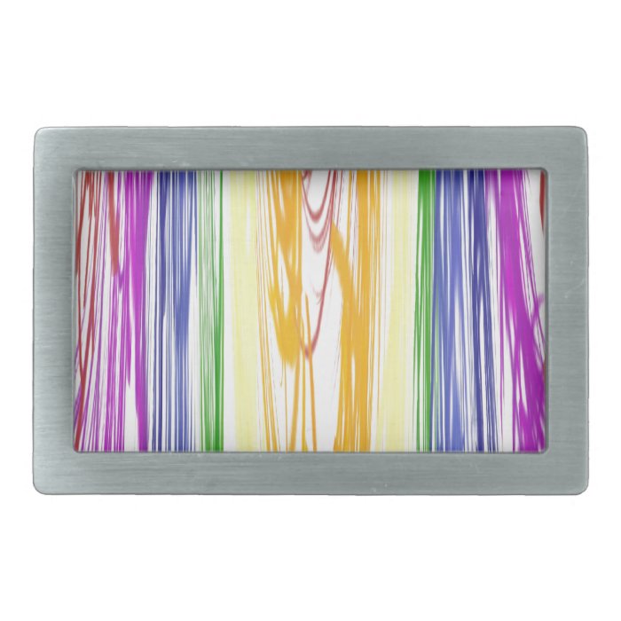 Melting Rainbow Art Design Belt Buckle