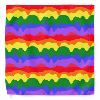 Melting Rainbow Stripes Bandana