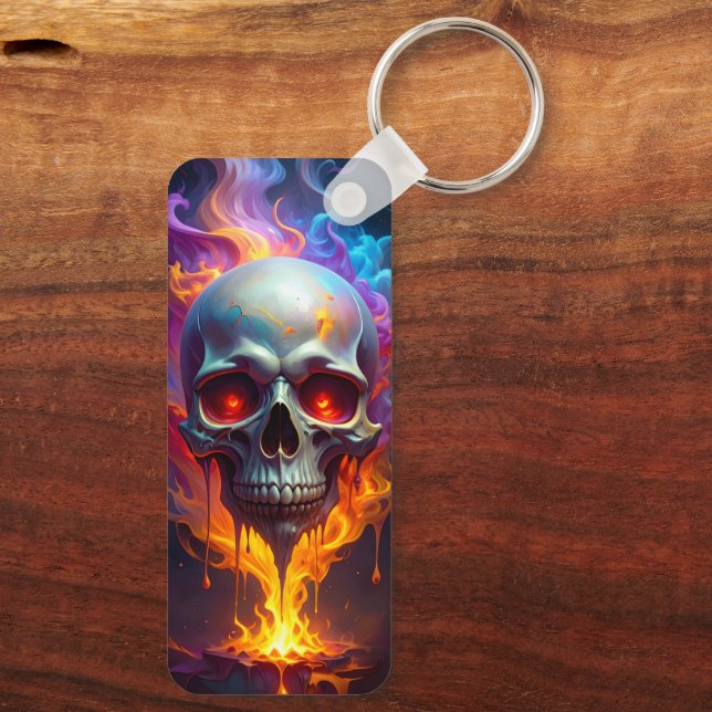 Melting Skull Keychain (Back)