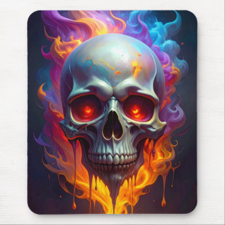 Melting Skull Mouse Pad
