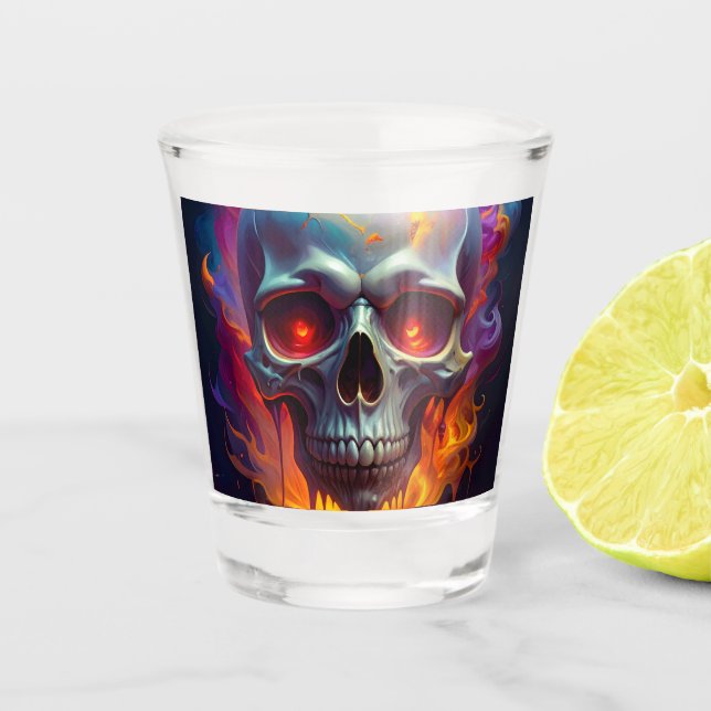 Melting Skull Shot Glass (Front)