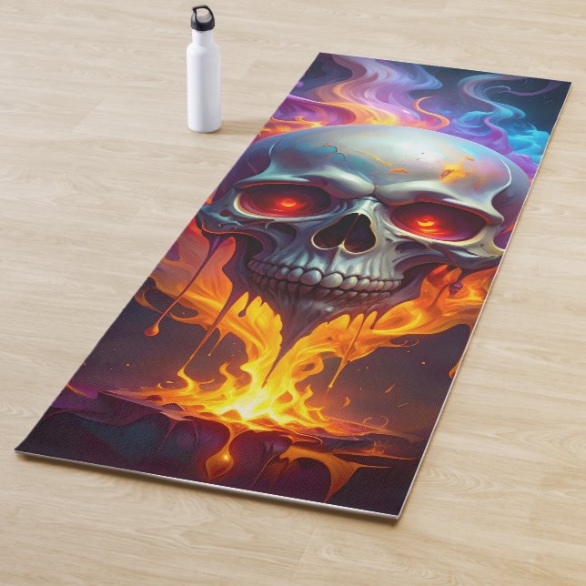 Melting Skull Yoga Mat (In Situ)