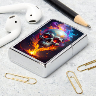 Melting Skull Zippo Lighter