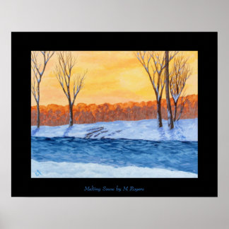 Melting Snow Art Print