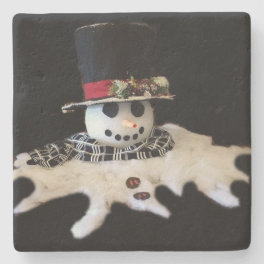 **MELTING SNOWMAN** CHRISTMAS COASTER