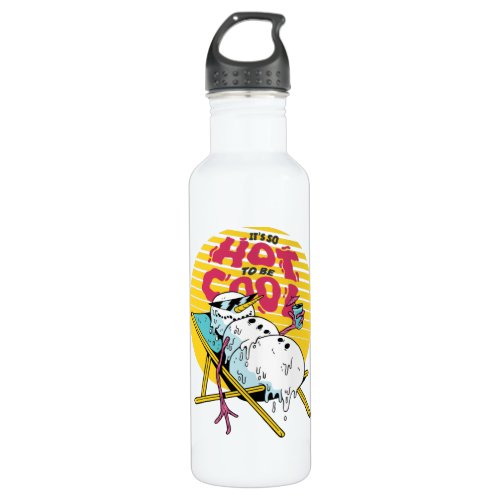 Melting Snowman So hot to be cool Stainless Steel Water Bottle